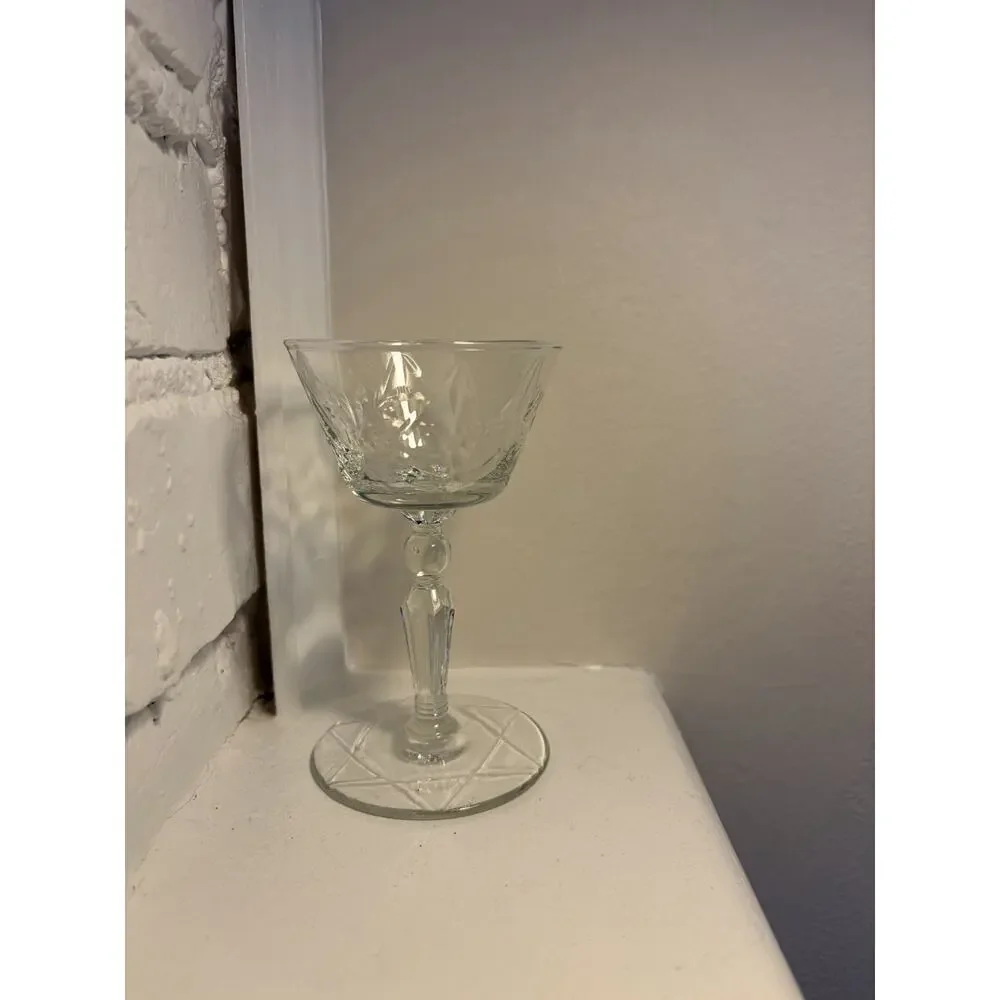 Libbey Rock Sharpe #3006-7 Champagne Sherbet(s) Vintage